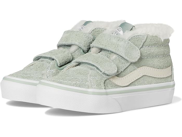 (取寄) バンズ キッズ キッズ Sk8-ミッド リイシュー V (リトル キッド) Vans Kids kids Sk8-Mid Reissue V (Little Kid) Suede Sherpa Gray Olive