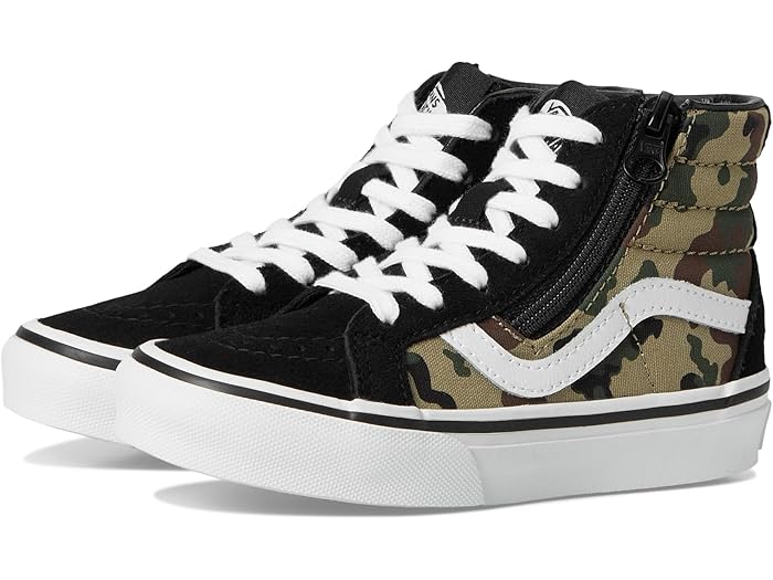 (取寄) バンズ キッズ キッズ SK8-ハイ リイシュー サイド ジップ (リトル キッド) Vans Kids kids Sk8-Hi Reissue Side Zip (Little Kid) Camo Black/Green