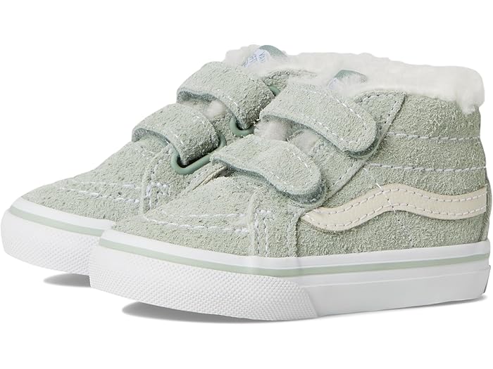 (取寄) バンズ キッズ ボーイズ Sk8-ミッド リイシュー V (インファント/トドラー) Vans Kids boys Sk8-Mid Reissue V (Infant/Toddler) Suede Sherpa Gray Olive