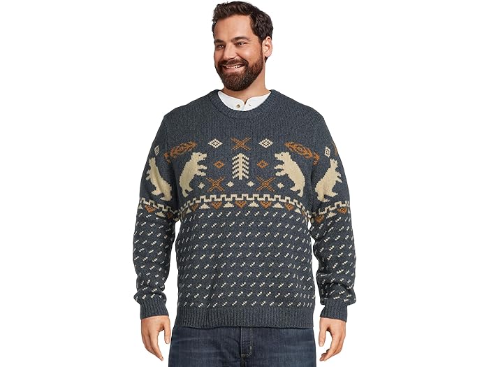 (取寄) エルエルビーン メンズ クラシック ラグ ウール クルー セーター フェア アイル L.L.Bean men Classic Ragg Wool Crew Sweater Fair Isle Rangeley Blue