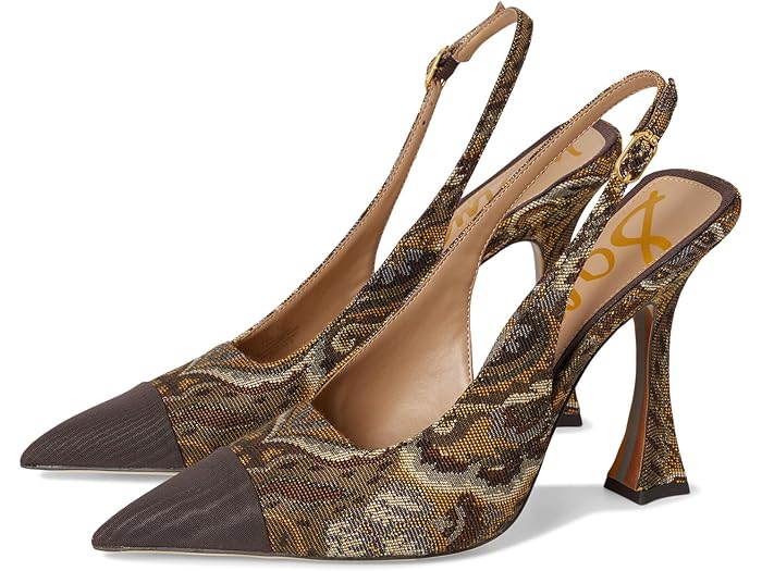 (取寄) サムエデルマン レディース オデット 2 スリングバック シューズ Sam Edelman women Odette 2 Slingback Shoes Olive/Cocoa Paisley