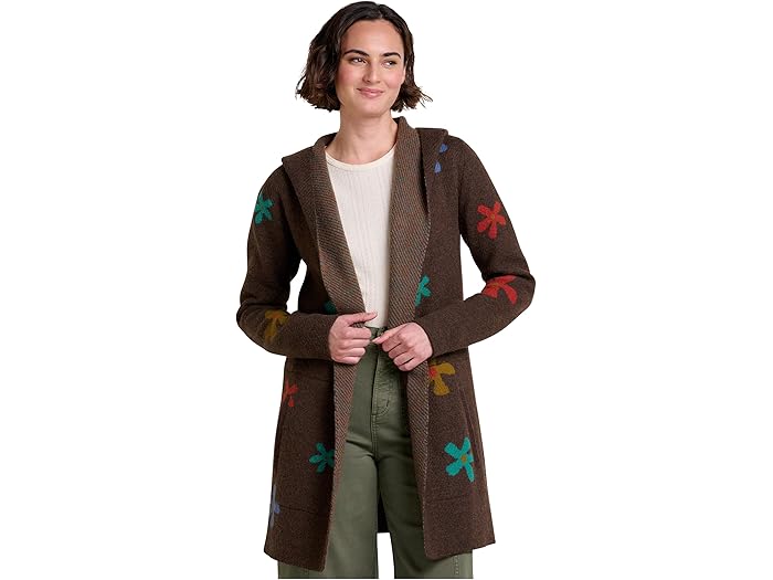 (取寄) トードアンドコー レディース メリノ ハートフェルト ブーディ Toad&Co women Merino Heartfelt Hoodie Chestnut Flowers
