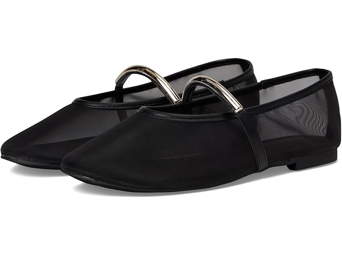 (取寄) マッデン ガール レディース Madden Girl women Blaiine Black Mesh