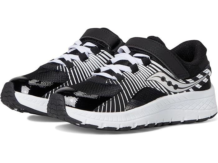 (取寄) サッカニー キッズ キッズ ベローチャー A/C スニーカー (リトル キッド/ビッグ キッド) Saucony Kids kids Velocer A/C Sneaker (Little Kid/Big Kid) Black/White