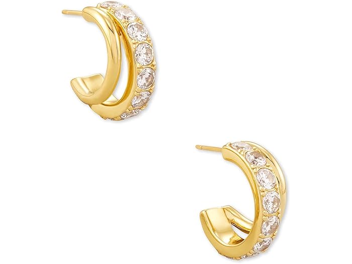 (取寄) ケンドラスコット レディース リヴィ ハギー イヤリングス Kendra Scott women Livy Huggie Earrings Gold Metal