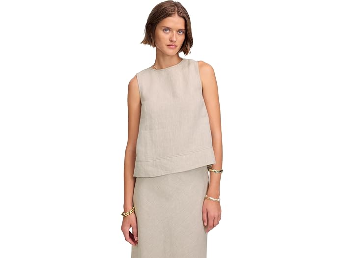 (取寄) メイドウェル レディース スキ トップ - 100パーセント リネン Madewell women Suki Top - 100% Linen Oat