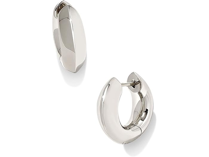 (取寄) ケンドラスコット レディース ミッキー ハギー イヤリングス Kendra Scott women Mikki Huggie Earrings Silver Polished Metal