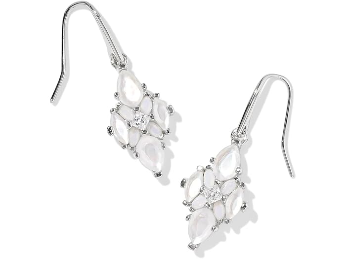(取寄) ケンドラスコット レディース アビー クリスタル ドロップ イヤリングス Kendra Scott women Abbie Crystal Drop Earrings Silver Neutral Mix