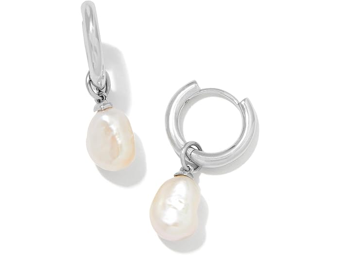(取寄) ケンドラスコット レディース ウイルエー ハギー イヤリングス Kendra Scott women Willa Huggie Earrings Rhodium/White Pearl