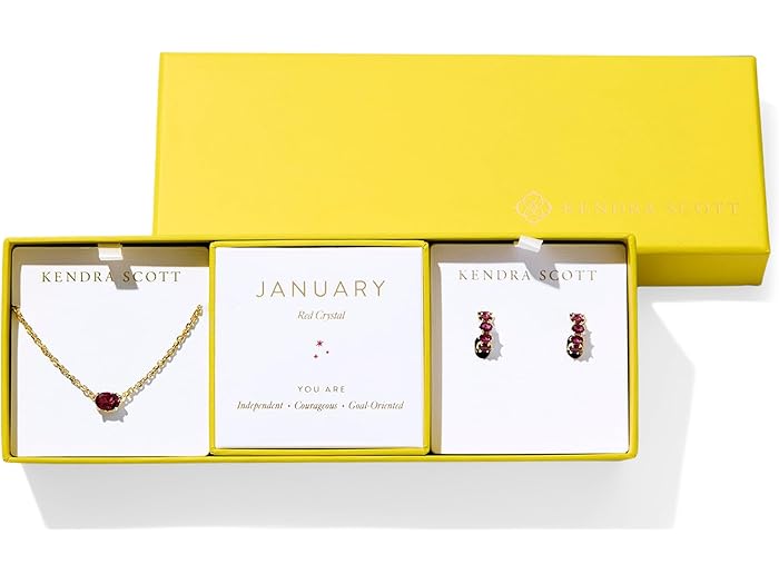 (取寄) ケンドラスコット レディース ケイリン バースストーン ギフト セット Kendra Scott women Cailin Birthstone Gift Set Gold Red Crystal 16,845円