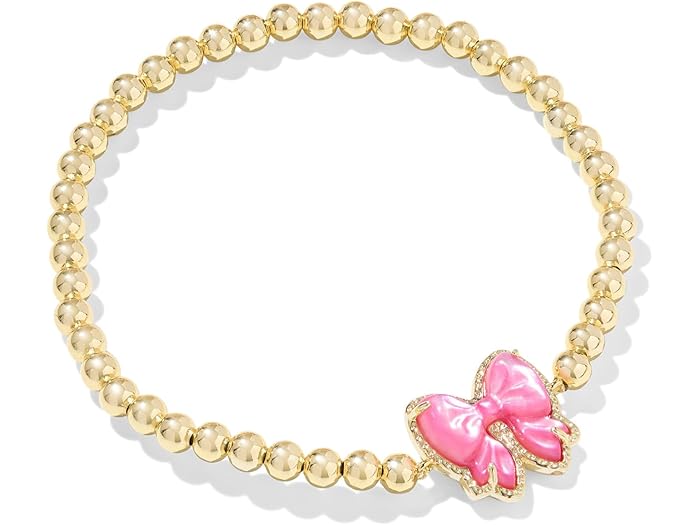 (取寄) ケンドラスコット レディース ヘイリー ボウ ストレッチ ブレスレット Kendra Scott women Haley Bow Stretch Bracelet Gold Rose Violet Mother Of Pearl
