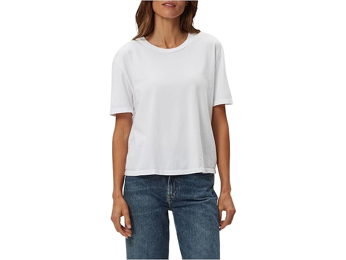 (取寄) マイケル スターズ レディース ニーナ クルー ネック ショート スリーブ ティー Michael Stars women Nina Crew Neck Short Sleeve Tee White