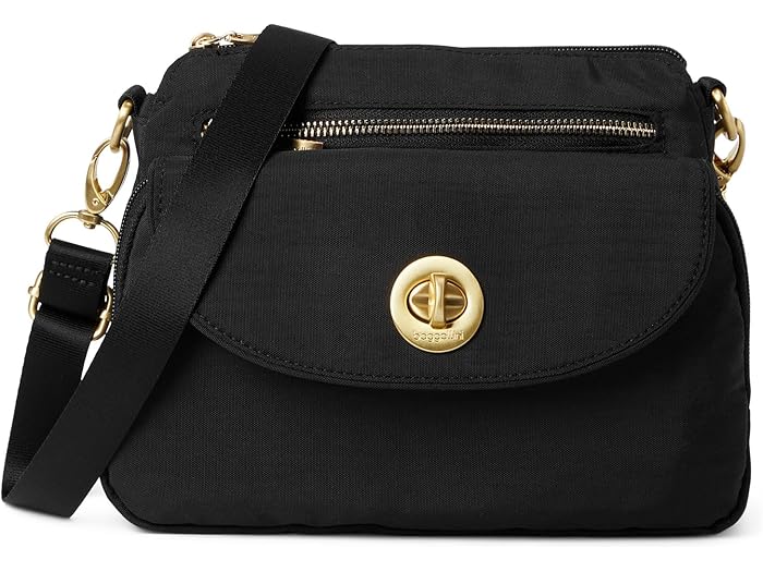 (取寄) バッガリーニ レディース カリス クロスボディ バッグ Baggallini women Calais Crossbody Bag Black/Gold Hardware