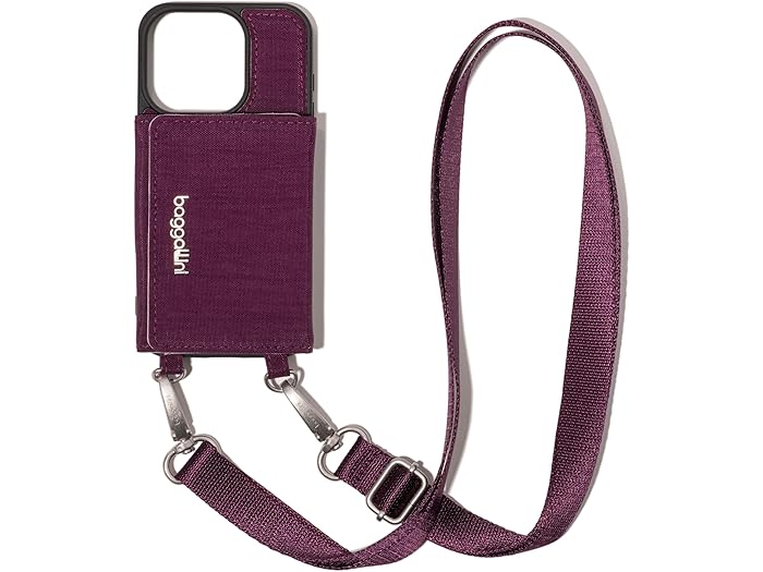 (取寄) バッガリーニ レディース オン ザ ゴー アイフォン カード ケース クロスボディ Baggallini women On The Go IPhone Card Case Crossbody Mulberry 9,254円