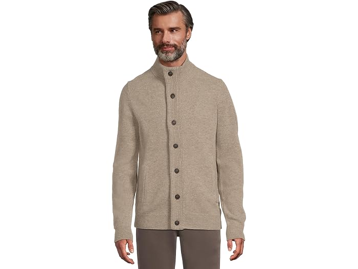 (取寄) バブアー メンズ エッセンシャル パッチ ジップ スルー ニット ジャンパー Barbour men Essential Patch Zip Through Knitted Jumper New Stone