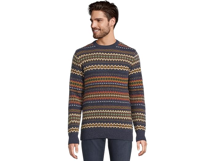 (取寄) バブアー メンズ ケース フェア アイル クルー ネック セーター Barbour men Case Fair Isle Crew Neck Sweater Navy Marl 31,902円