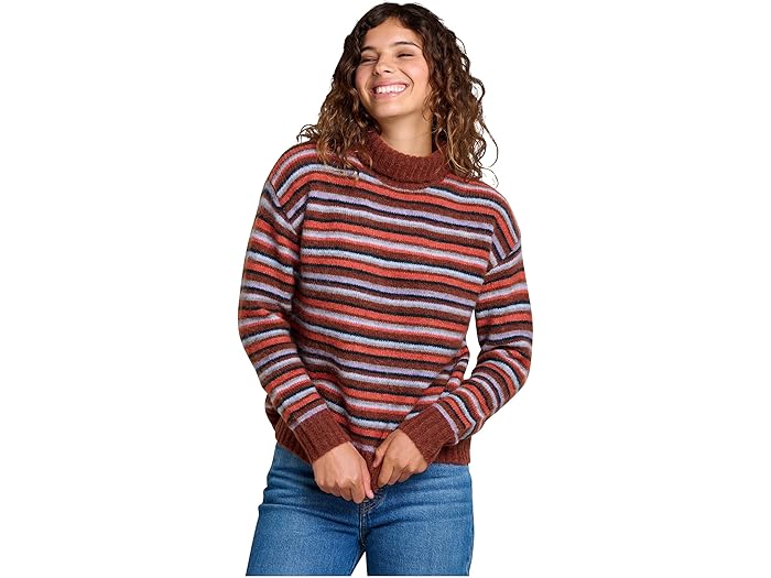 (取寄) トードアンドコー レディース トディ T-ネック セーター Toad&Co women Toddy T-Neck Sweater Gourd