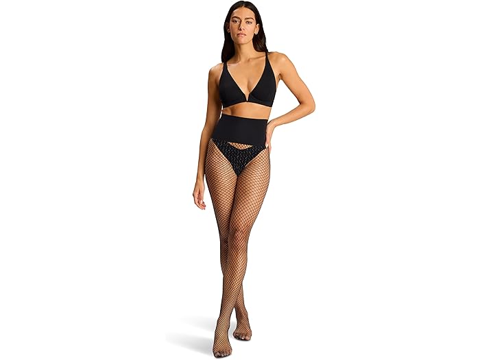 (取寄) コマンドー レディース グリッター フィッシュネット Commando women Glitter Fishnet Black Sparkle