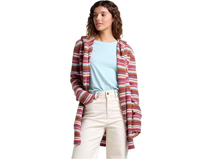 (取寄) トードアンドコー レディース メリノ ハートフェルト ブーディ Toad&Co women Merino Heartfelt Hoodie Dusty Cedar Stripe