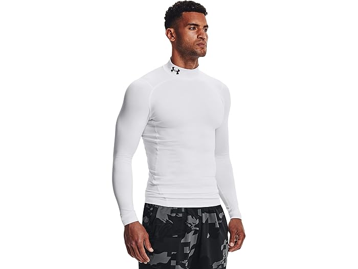 (取寄) アンダーアーマー メンズ コールドギア アーマー コンプレッション モック Under Armour men ColdGear Armour Compression Mock White/Black