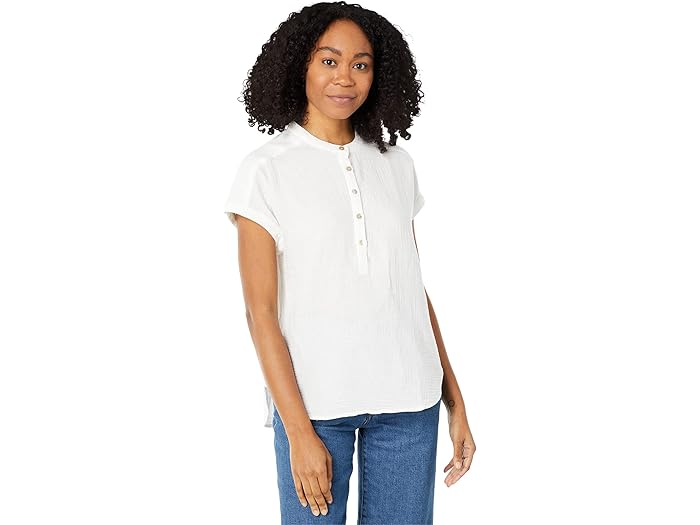 (取寄) ファリティ レディース ドリーム コットン デズモンド トップ Faherty women Dream Cotton Desmond Top White
