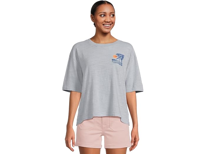 (取寄) ファリティ レディース サンウォッシュド スラブ ビンテージ ティー Faherty women Sunwashed Slub Vintage Tee Dusty Blue