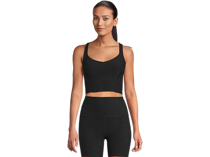 (取寄) ビヨンドヨガ レディース インテンシティ クロップド タンク Beyond Yoga women Intensity Racerack Cropped Tank Darkest Night