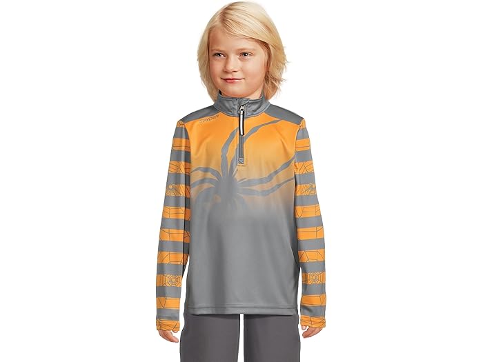 (取寄) スパイダー キッズ ボーイズ チャレンジ 1/2 ジップ (トドラー/リトル キッド) Spyder Kids boys Challenge 1/2 Zip (Toddler/Little Kid) Orange Pop
