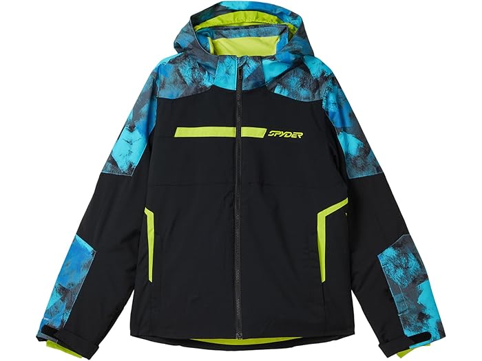(取寄) スパイダー キッズ ボーイズ チャレンジャー ジャケット (ビッグ キッド) Spyder Kids boys Challenger Jacket (Big Kid) Black