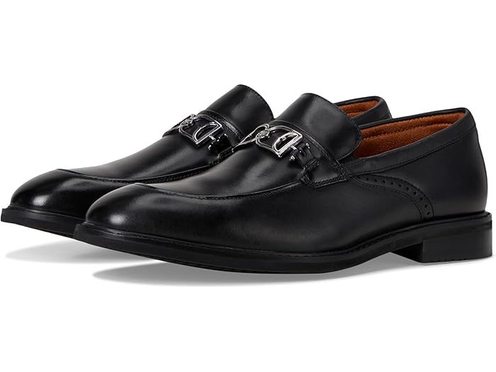 (取寄) ステイシー アダムス メンズ ボイド モック トゥ ビット スリッポン Stacy Adams men Boyd Moc Toe Bit Slip-On Black