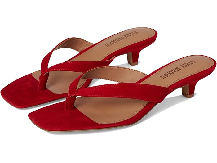 (取寄) スティーブマデン レディース トレイシー Steve Madden women Tracie Red Suede
