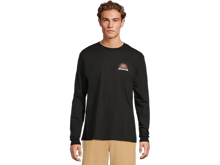 (取寄) クイックシルバー メンズ ドーン パトロール ロング スリーブ スクリーン ティー Quiksilver men Dawn Patrol Long Sleeve Screen Tee Black