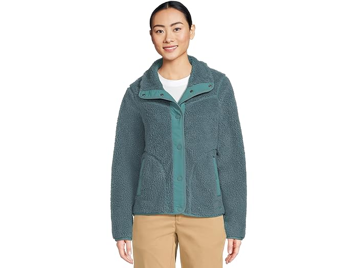 (取寄) エルエルビーン レディース ビーンズ シェルパ フリース ジャケット L.L.Bean women Bean's Sherpa Fleece Jacket Storm Teal