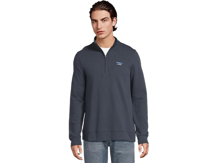 (取寄) エルエルビーン メンズ コンフォート ストレッチ パフォーマンス ピケ 1/4 ジップ L.L.Bean men Comfort Stretch Performance Pique 1/4 zip Carbon Navy