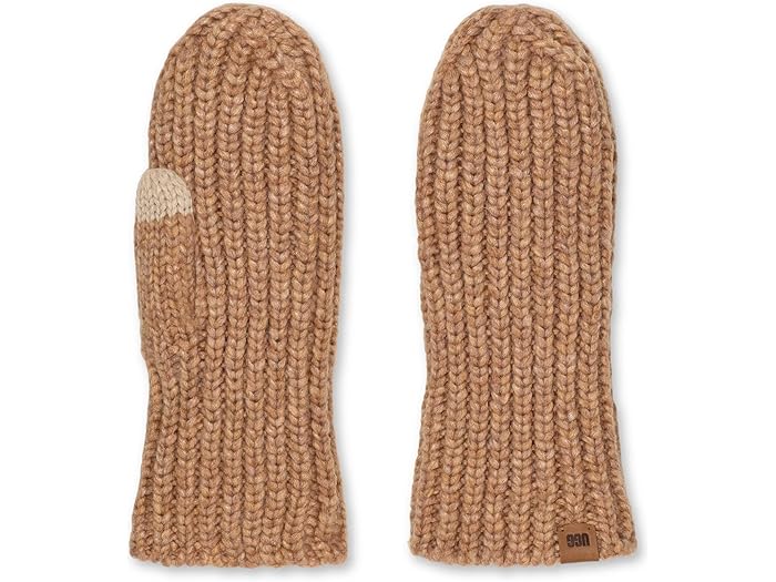 (取寄) アグ レディース チャンキー リブ ミトン UGG women Chunky Rib Mitten Camel