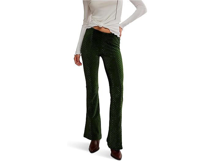 (取寄) フリーピープル レディース ペニー プル-オン ベルネット パンツ Free People women Penny Pull-on Velvet Pants Night Forest