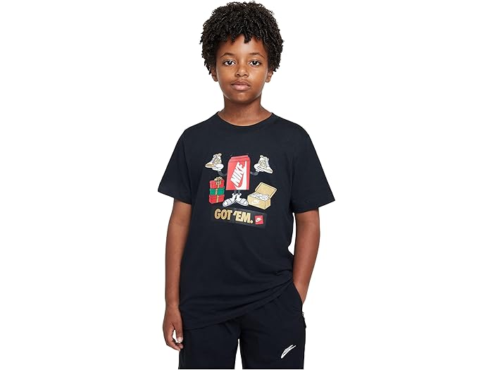(取寄) ナイキ キッズ キッズ スポーツウェア T-シャツ (リトル キッド/ビッグ キッド) Nike Kids kids Sportswear T-Shirt (Little Kid/Big Kid) Black 2