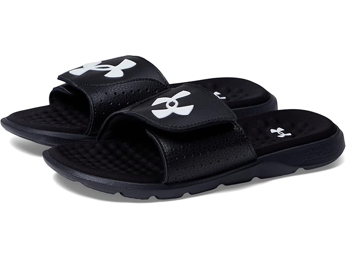(取寄) アンダーアーマー キッズ ボーイズ イグナイト 7 スライド (リトル キッド/ビッグ キッド) Under Armour Kids boys Ignite 7 Slide (Little Kid/Big Kid) Black/Black/White Multi Snake