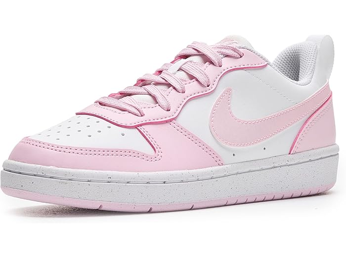 (取寄) ナイキ キッズ キッズ コート ボロー ロウ リクラフト (ビッグ キッズ) Nike Kids kids Court Borough Low Recraft (Big Kids) White/Pink Foam