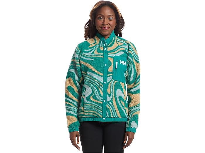 (取寄) ヘリーハンセン レディース インペリアル プリンテッド パイル スナップ Helly Hansen women Imperial Printed Pile Snap Blue 1