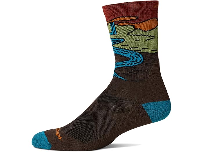 (取寄) ダーンタフバーモント メンズ チェイシング ミクロ クルー ライトウェイト ウィズ クッション Darn Tough Vermont men Chasing Waterfalls Micro Crew Lightweight with Cushion Earth