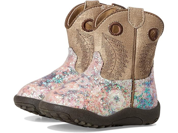 (取寄) ローパー キッズ ガールズ カウベビーズ ウィロー グリッター (インファント/トドラー) Roper Kids girls Cowbabies Willow Glitter (Infant/Toddler) Multi Brown Floral Glitter Vamp