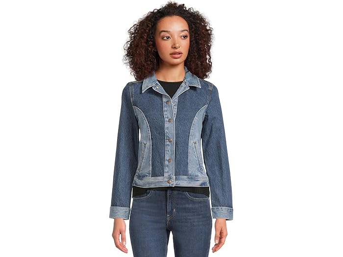 (取寄) リーバイス プレミアム レディース オリジナル トラッカー ウェスタン Levi's Premium women Original Trucker Western Practically Pieced