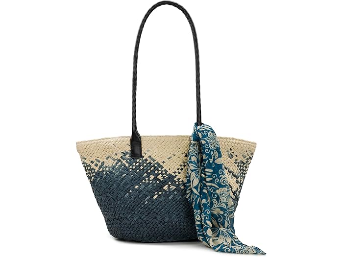 (取寄) パトリシア ナッシュ レディース カリプソ ウーブン トート W/ グリーク フローラル スカーフ Patricia Nash women Calypso Woven Tote W/ Greek Floral Scarf Navy/Natural 046 37,115円