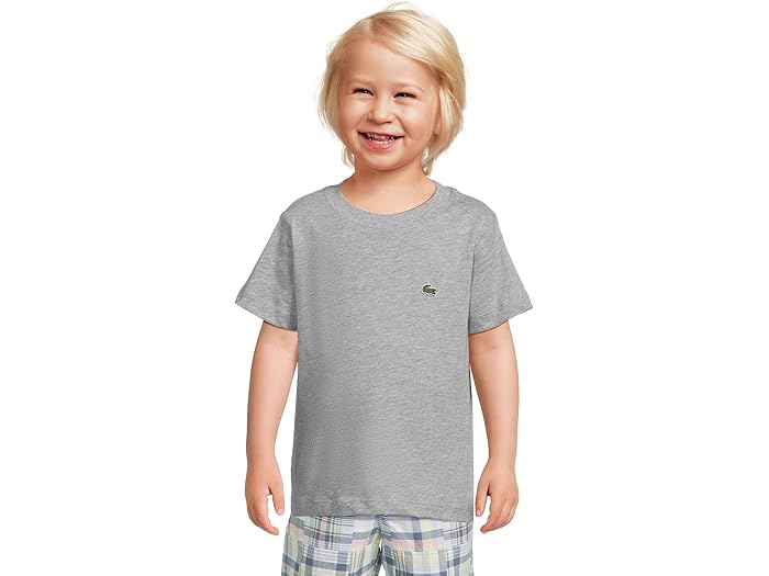 (取寄) ラコステ キッズ ボーイズ コア ティー (リトル キッド) Lacoste Kids boys Core Tee (Little Kid) Argent Chine Heather