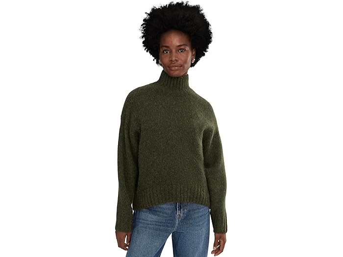 (取寄) メイドウェル レディース フラフィー ウール ハイ-ロウ タートル Madewell women Fluffy Wool Balham Hi-Low Turtle Midnight Olive 29,764円