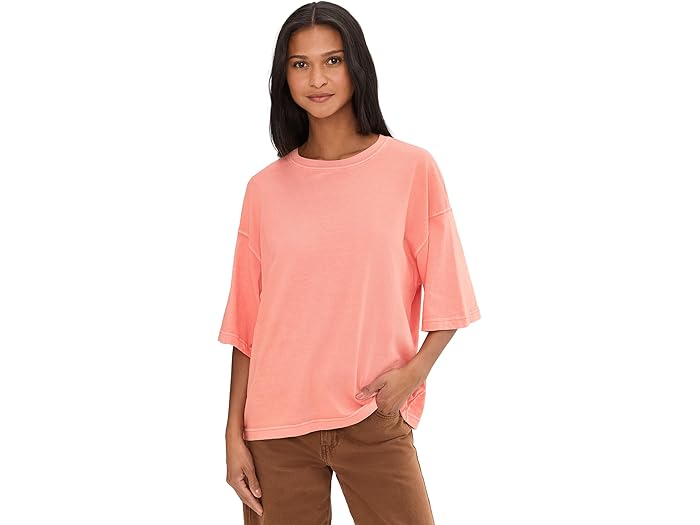(取寄) フリーピープル レディース ウィー ザ フリー パーフェクト オーバーサイズ ティー Free People women We The Free Perfect Oversized Tee Coral Crimson