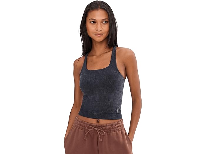 (取寄) エフピー ムーブメント レディース ゴー トゥ スムース スクエア ネック カミ FP Movement women Go To Smooth Square Neck Cami Washed Black 12,061円