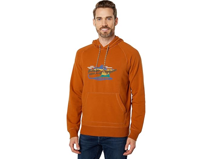 (取寄) エルエルビーン メンズ キャンプ ブーディ グラフィック レギュラー L.L.Bean men Camp Hoodie Graphic Regular Russet Clay/Mountain Scene 15,464円