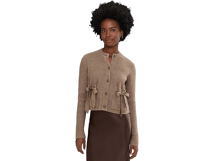 (取寄) スプレンディッド レディース スタッシ サテン タイ カーディガン Splendid women Stassi Satin Tie Cardigan Macchiato Heather